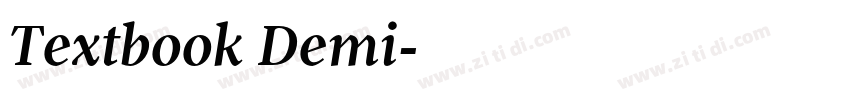 Textbook Demi字体转换